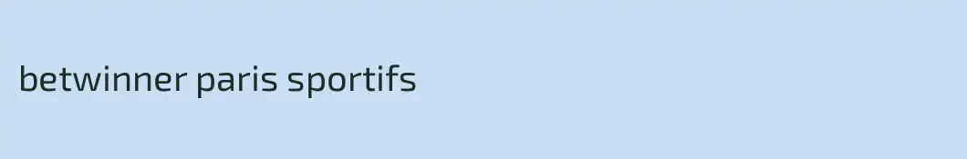 betwinner paris sportifs